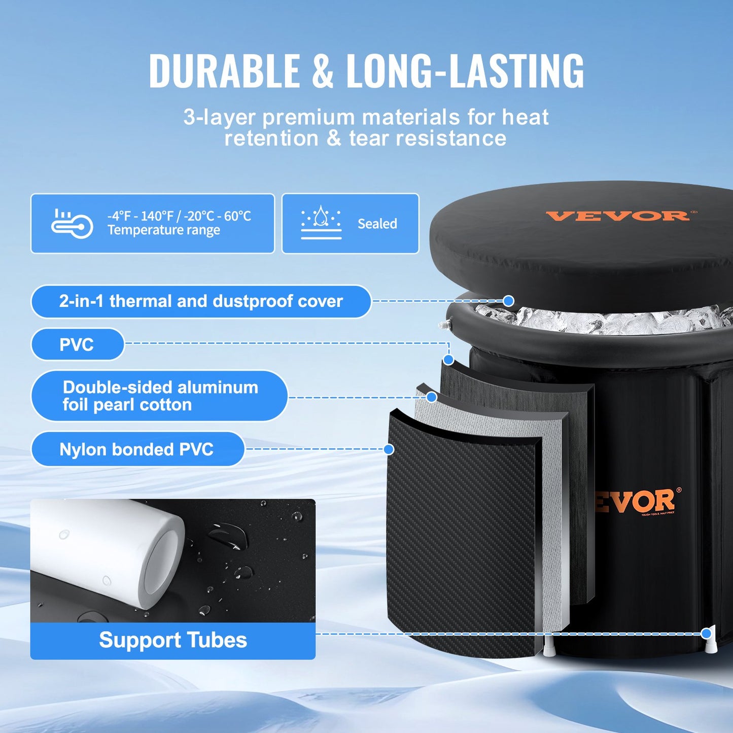 Portable Ice Bath Tub for Ultimate Muscle Recovery