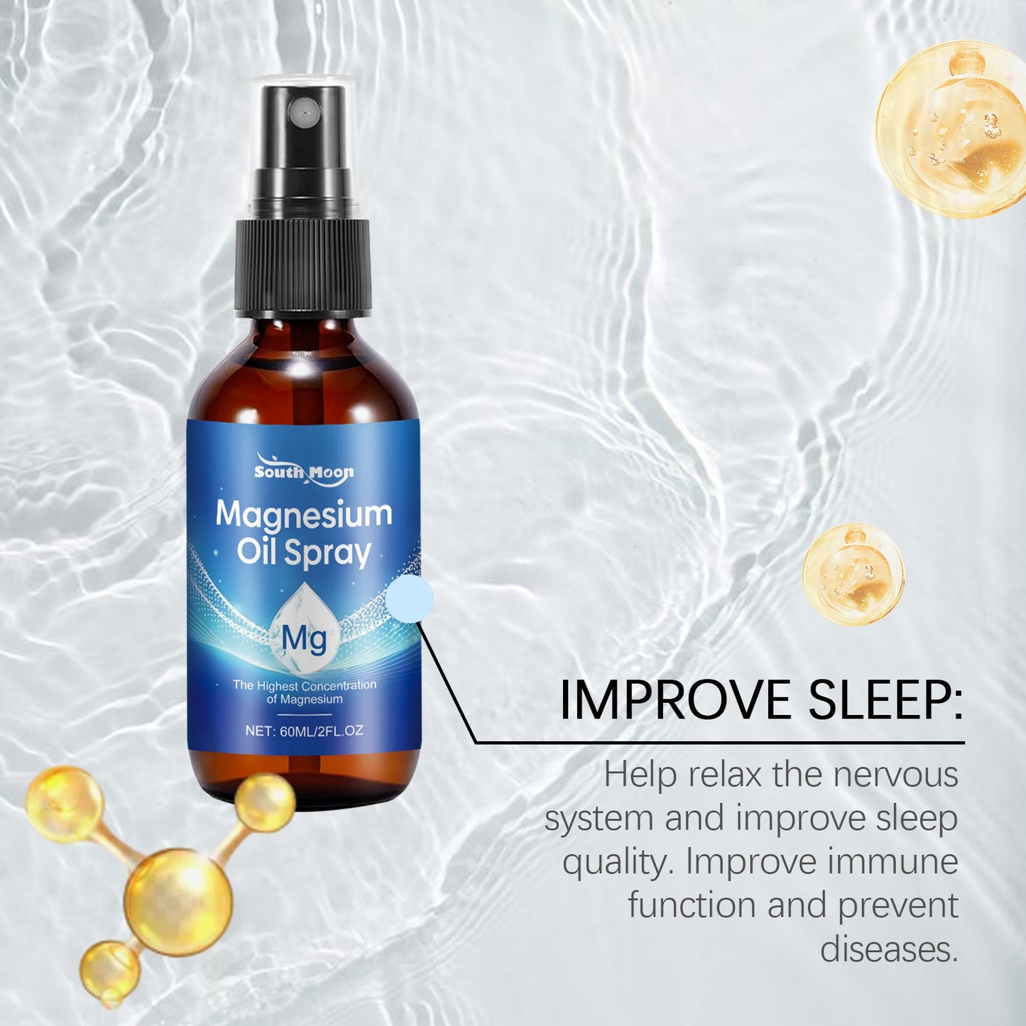 Magnesium Spray for Better Sleep and Muscle Relief