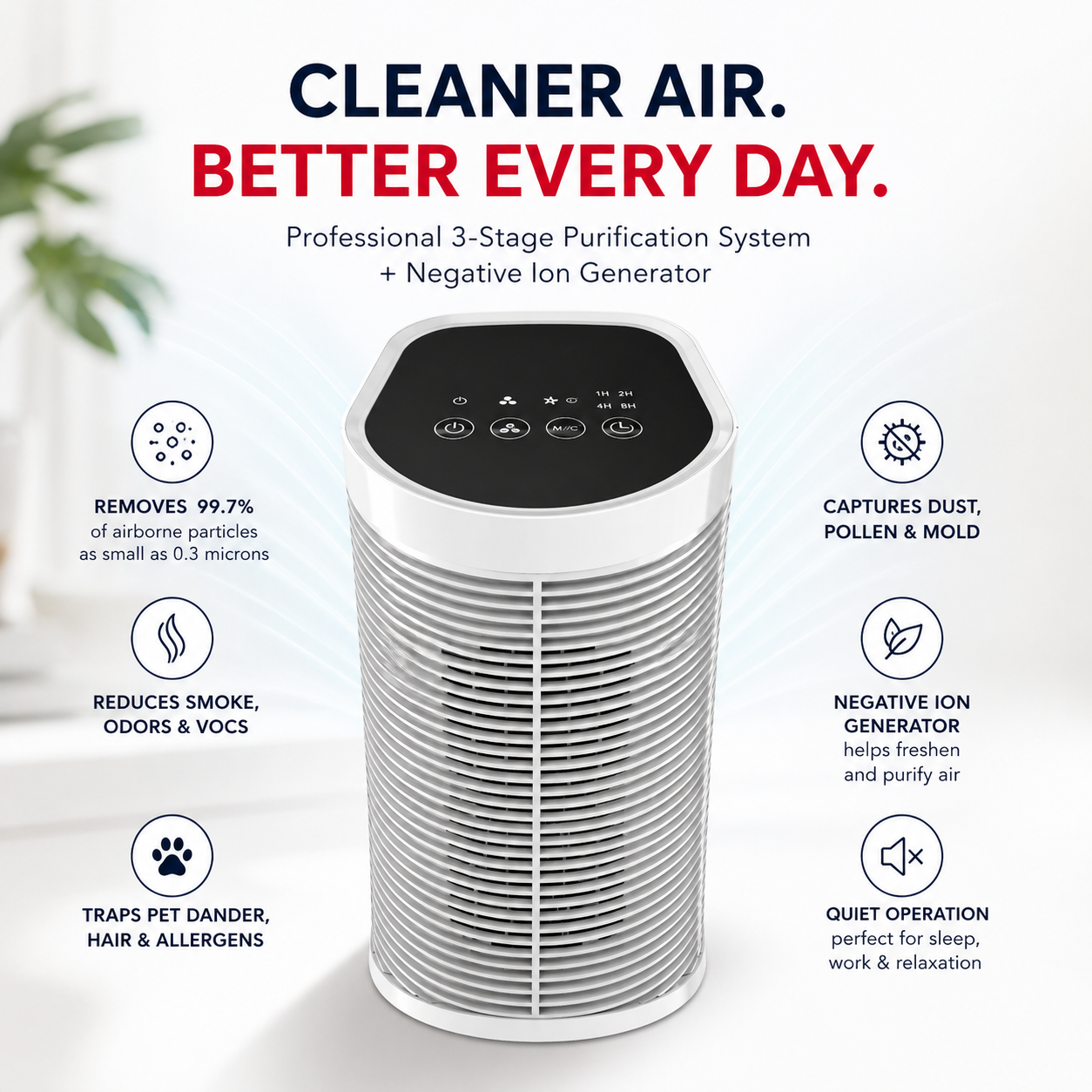 Breathe Cleaner Air Every Day With This Compact Purifier