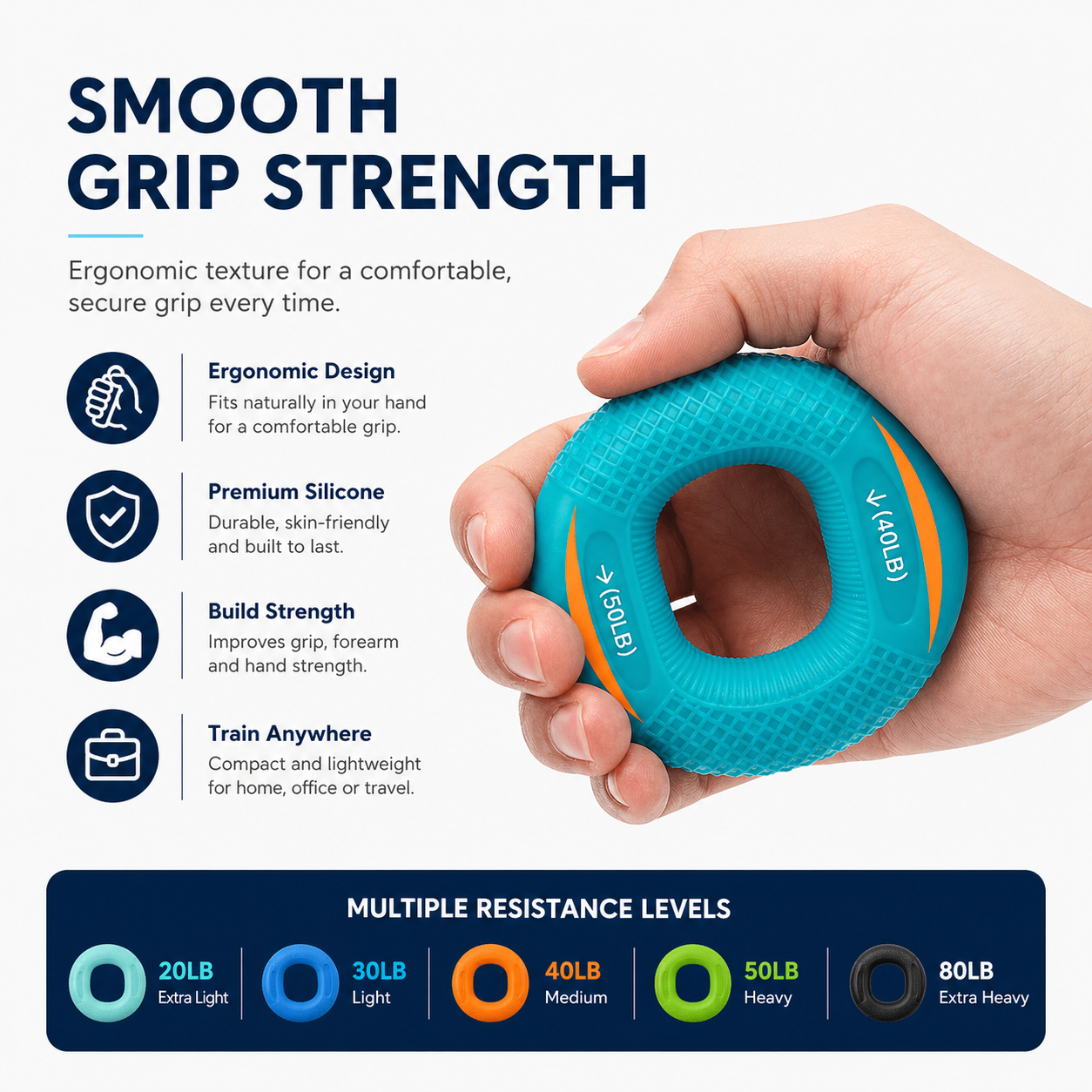 Train Grip, Strength, and Control With This Silicone Ring