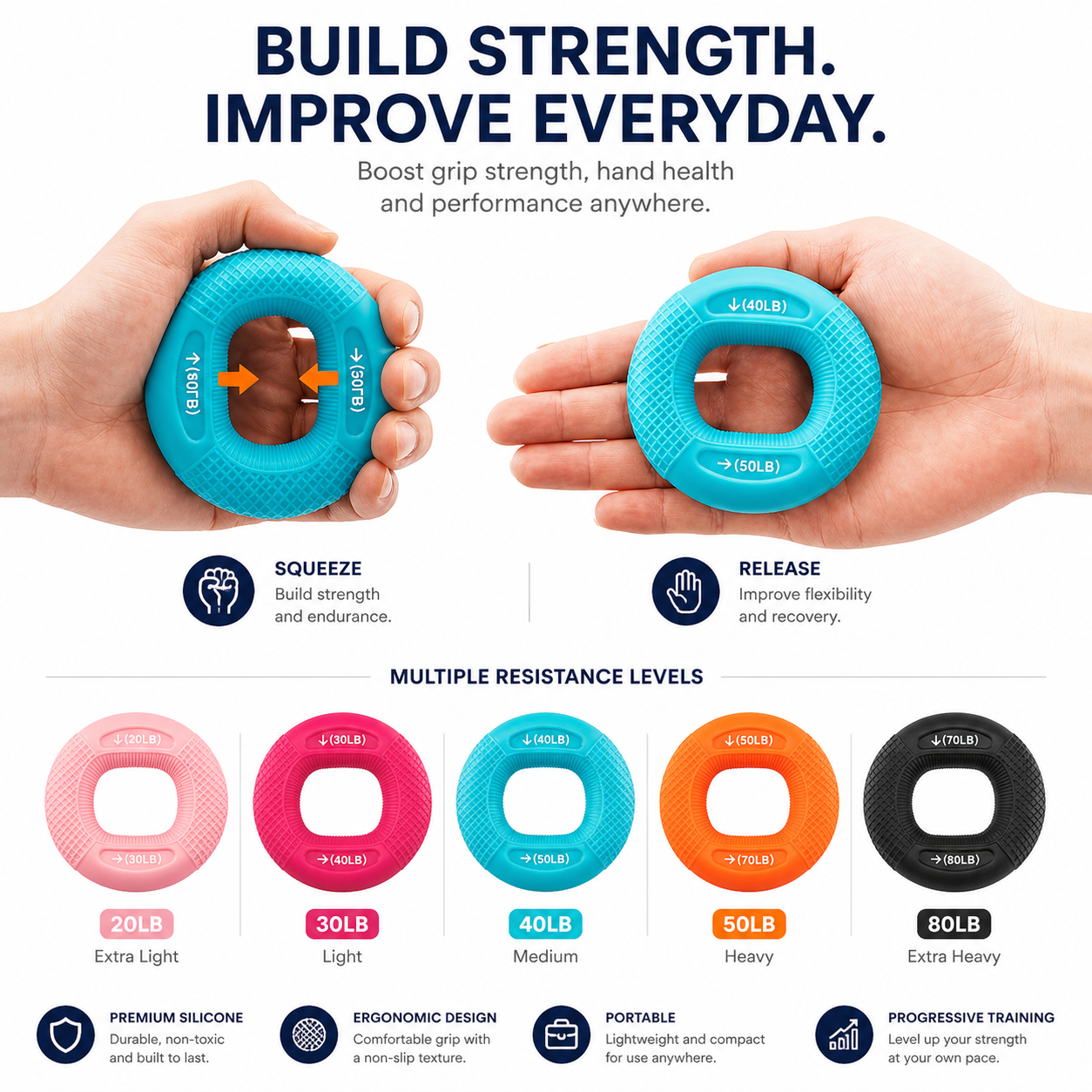 Train Grip, Strength, and Control With This Silicone Ring