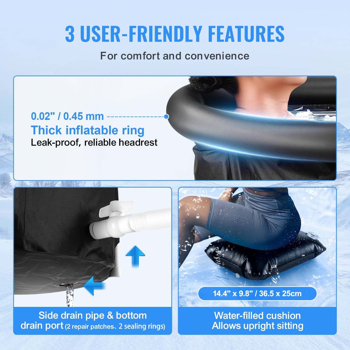 Portable Ice Bath Tub for Ultimate Muscle Recovery