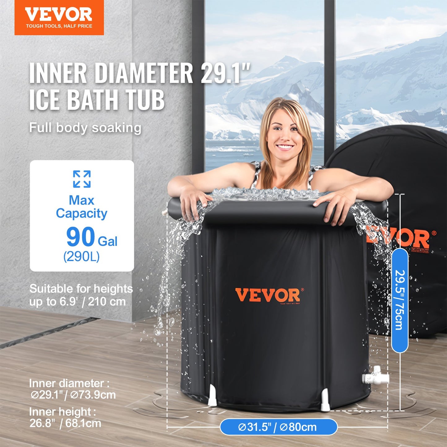 Portable Ice Bath Tub for Ultimate Muscle Recovery